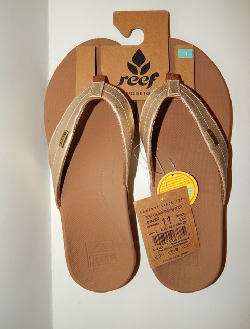 NWT Reef Ortho Women's 11 Spring Golf Thong Sandal Flip Flops SUPER FAST SHIP!! | eBay