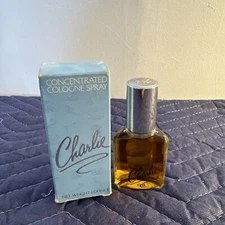 Vintage Concentrated Cologne CHARLIE by Revlon NOS with Box 1 Oz