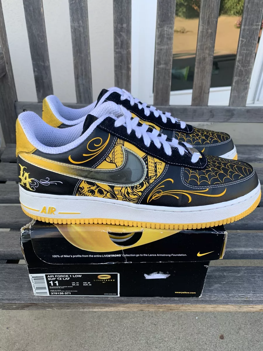 Nike Air Force 1 Low Mr. Cartoon Livestrong LA Sz 11 Undftd Dunk