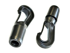 2x Pewag Kunststoff Karabinerhaken 24773 Schwarz f&uuml;r 8 mm Expanderseile & Seile