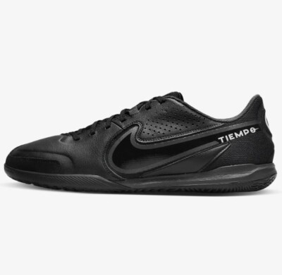 Men's Size 9.5 Nike Legend 9 Academy IC Indoor ''Black'' Soccer Shoe DA1190-001
