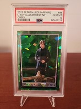PSA 10 GEM MINT 2023 STAR WARS ROTJ SAPPHIRE 94 LUKE SKYWALKER /60 GREEN REF