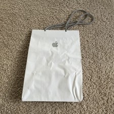 Apple store white paper bag 11.5" x 8  x 5"