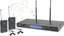 Citronic Ru210-n Headset Radio Mic Kit Dual Channel Uhf System
