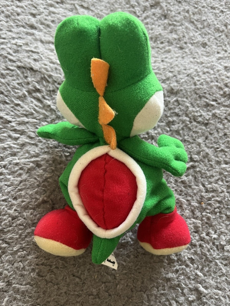2x 1999 Vintage Nintendo Mario Black & Green Yoshi Toysite 2x 1999 Vintage Nintendo Mario Black & Green Yoshi Toysite