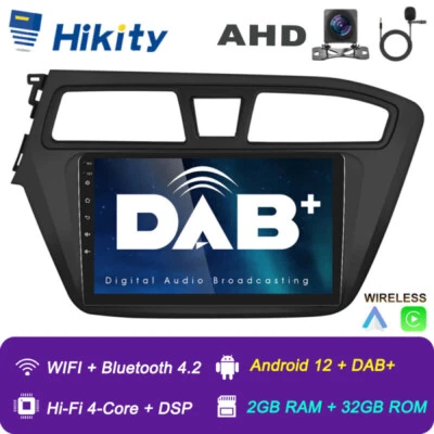 Carplay Android 15 DAB+ Autoradio für Hyundai i20 GB 2015-2018 GPS Navi DSP 32GB