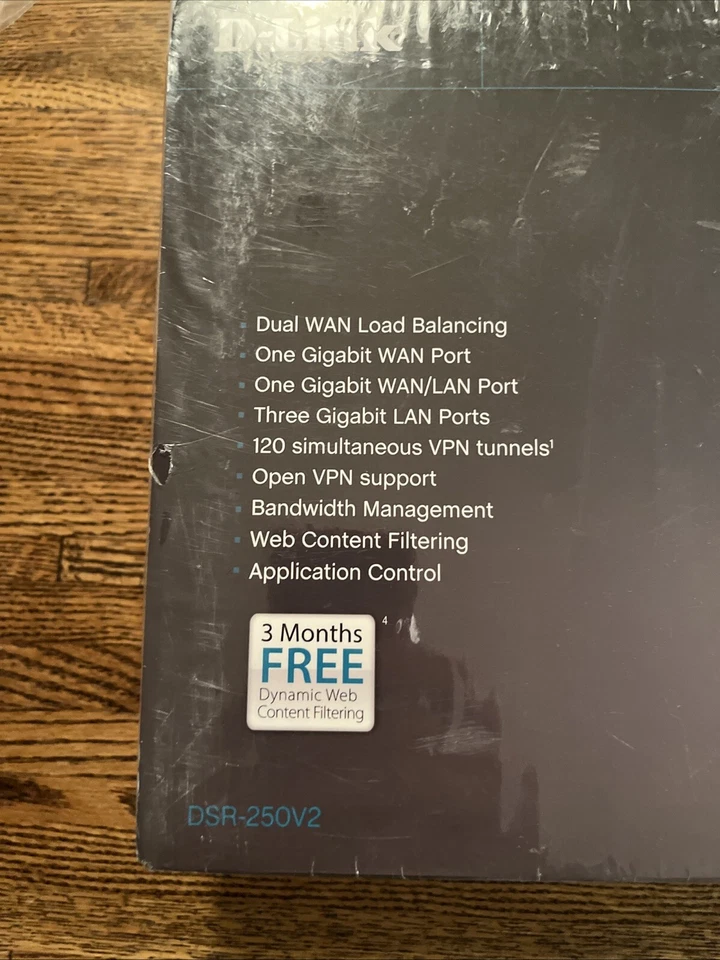 Router VPN de servicios unificados D-Link para pequeñas y medianas empresas DSR250V2 Foto 2 de 4