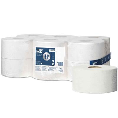 Tork T2 Mini Soft Jumbo Basic Toilettenpapier weiß Papier - 12er Pack Rollen 12x170M