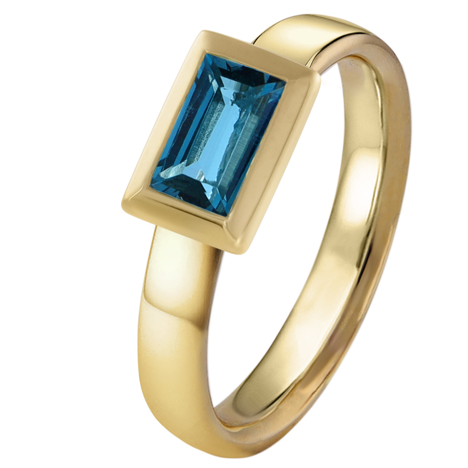 ACALEE Schmuck Топас Золотой 333/8 карат Echter Topas London Blau 90-1018-03