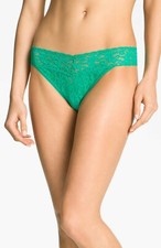 Hanky Panky Green Signature Lace Original Rise Thong Women's One Size L6932