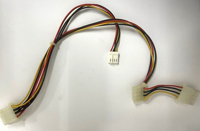 LOT OF 3: 15'' 4 Pin Molex Female to 3.5'' and 2 4 Pin Molex Female Cable RM1CB7