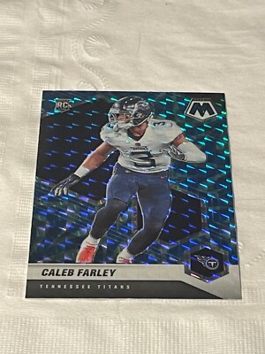 2021 Panini Mosaic Reactive Blue Prizm RC Caleb Farley