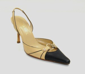 chanel beige pumps