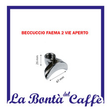ORIGINAL REPLACEMENT SPOUT FAEMA 3/8 LONG CHR...
