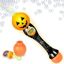 Light Up Bubble Blower Wand Thrilling LED Effect for Kids Gift Halloween Party