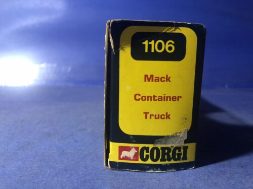 Vintage Corgi Majors 1106 Mack Container Truck & 1102 Crane Fruehauf (NEW) - Picture 8 of 17
