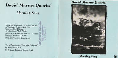 David Murray Quartet - Morning song, Black Saint,1984 -Top Zustand !!!