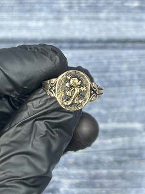 Micky Mouse Gold 10k Ring Size 9 2g