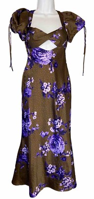 asos design satin tie front midi dress ASOS DESIGN Maternity satin tie front midi dress with button detail