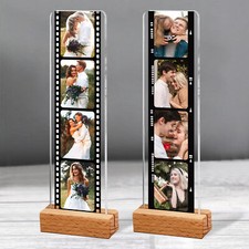 Personalised Retro Film Photo Plaque Gift for Her Him Birthday Anniversary