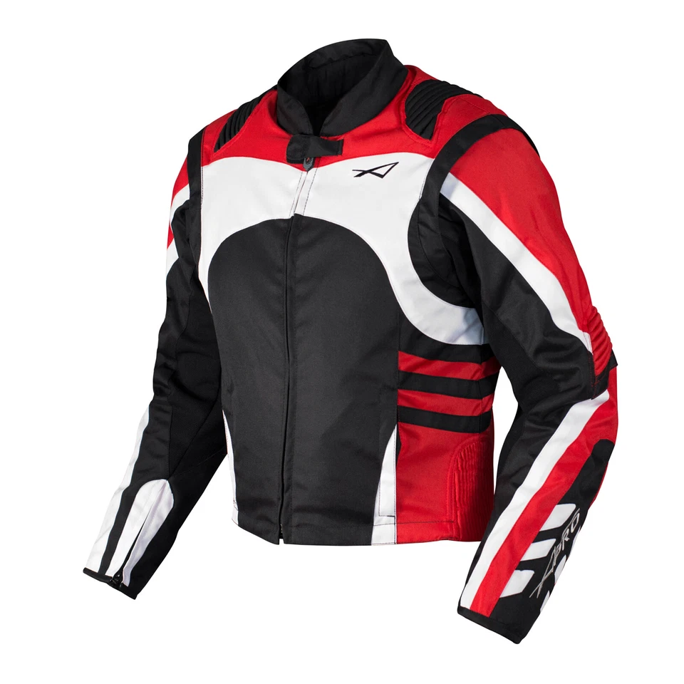 Textil Sommerjacke CE Protektoren Racing Motorrad Winddicht Stretch Seite - Bild 4 von 4