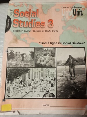 Social Studies LightUnit 3 Answer Key 305-6 2012 PB D2