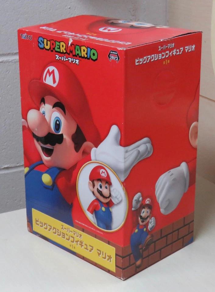 Figura de Acción Grande Super Mario Nintendo Taito Promo Premio Caja Sin Abrir Foto 3 de 4