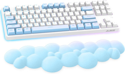Cloud-Soft Ergonomic Wrist Rest for 100 Keys 87 Keys 68Keys Keyboard PU Material