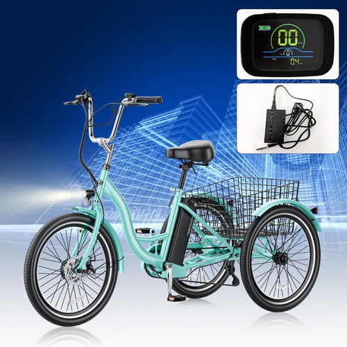 MOONCOOL 24" 26" Electric Tricycle for Adults 350W 36V Electric Trike W/Charge - Picture 13 of 80