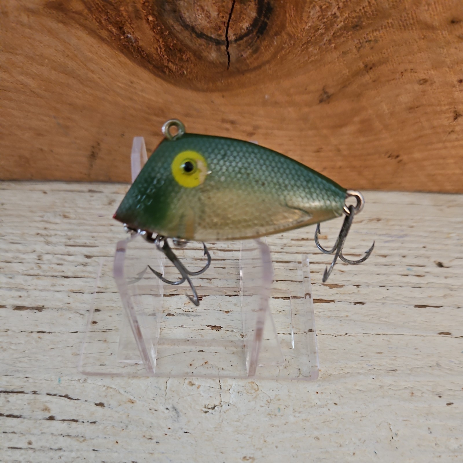 Vtg Padre Island Co. PICO "THE SWIMMING PERCH"#SP-709. Green Shad colored Lure.