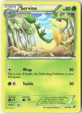 Servine (3) Black and White 3/114 Pokemon Card