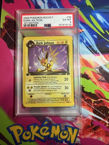 Dark Jolteon (1st Edition) graded PSA 6 for sale on eBay