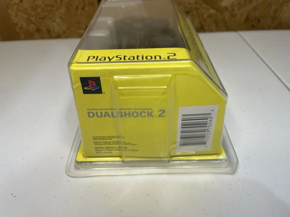 Mando Sony PlayStation 2 PS1 DualShock 2, Negro, Nuevo Precintado Nuevo en Caja Foto 3 de 4