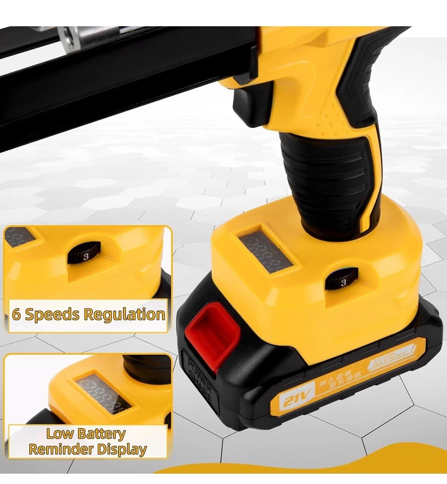 Pistola de calafateo eléctrica inalámbrica sin goteo doble cartucho adhesivo pistola epoxi para... Foto 4 de 4