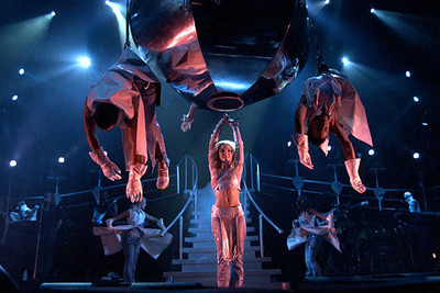 American pop star Britney Spears performs on stage during her Oops- Old Photo 7