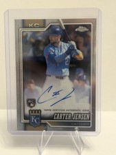 2026 Topps Chrome Carter Jensen Auto Autograph RC #RA-CJ Royals Rookie