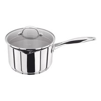 Stellar Draining Saucepan - 7000 Profile range, 18cm, Steel, Dishwasher Safe