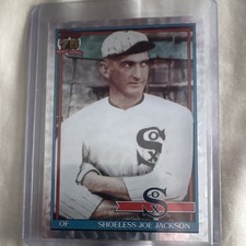 Topps 2026 Series 1 75 years Shoeless Joe Jackson Crackle Foil White Sox T91-27 