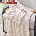 Cozy Knit Blanket Soft Polyester Eco Friendly Gift Machine Washable 50X72 New