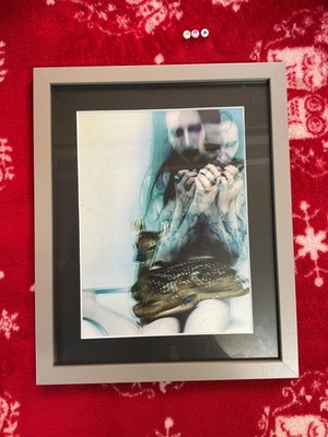 Kunstdruck, gerahmt, Musik Erinnerungsstücke Sammlerstück, MARILYN MANSON