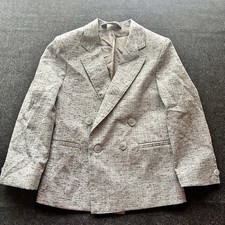 Michael James Gray Double Breasted Sports Coat Blazer Jacket Boys 6R