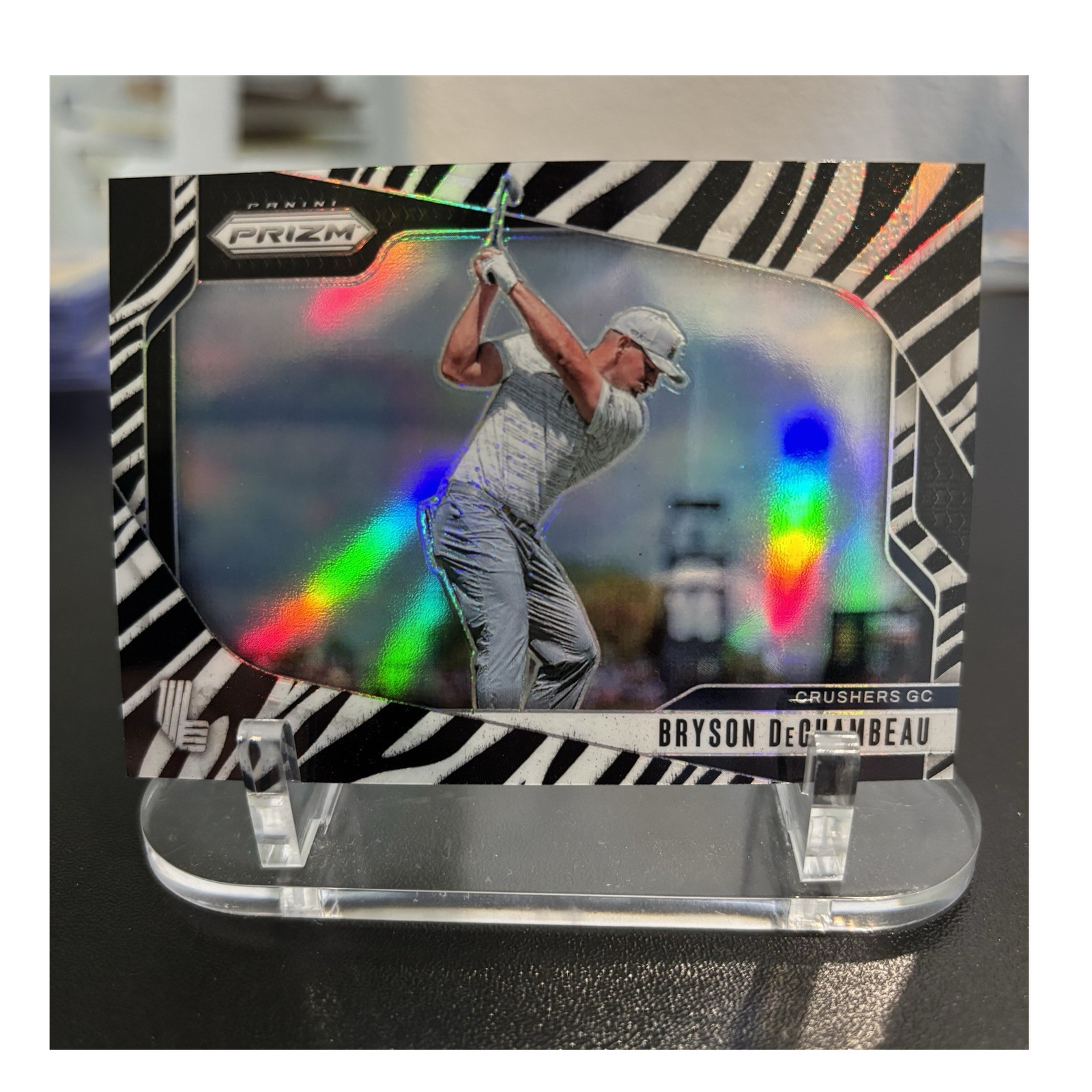 2025 Bryson DeChambeau Prizm #94 Crushers GC 2025 LIV Golf ZEBRA  prizm Case Hit