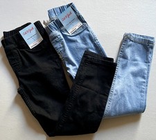 Cat  Jack Light Blue Black Denim Pull On Skinny Jeans Size 6 NWT