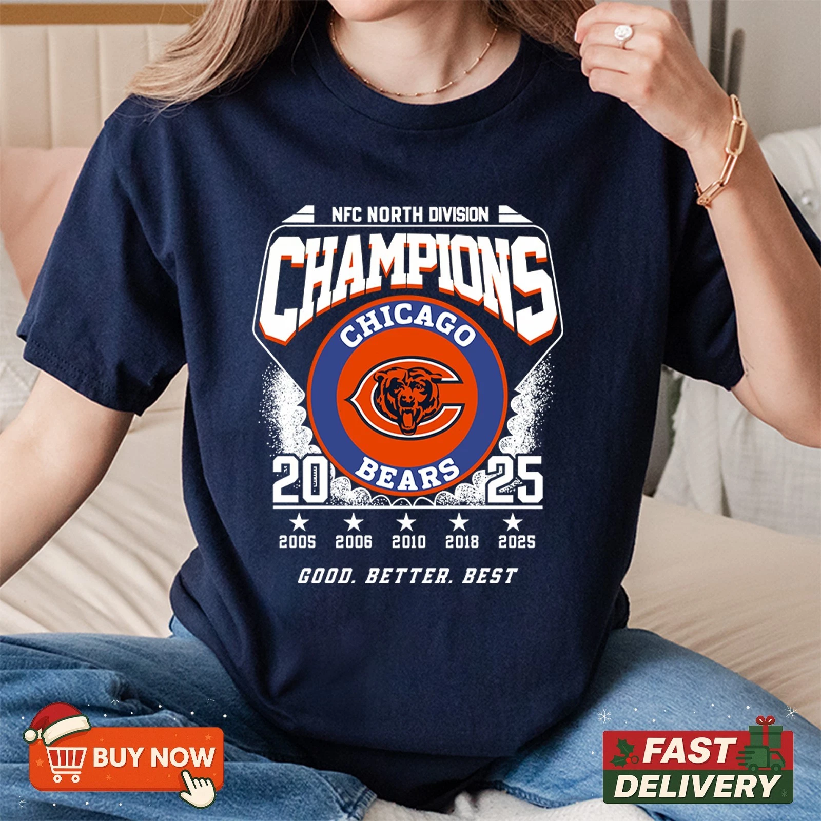 Chicago Bears NFC North Division Champions 2025 TShirt