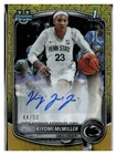 Kiyomi McMiller 2025-26 Bowman Chrome U SP Auto #CPA-KM /50 RC