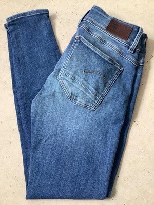»G-STAR RAW« Stretch Jeans - Modell: LYNN-MID SUPER SKINNY - Gr: 26 x 28 - Damen
