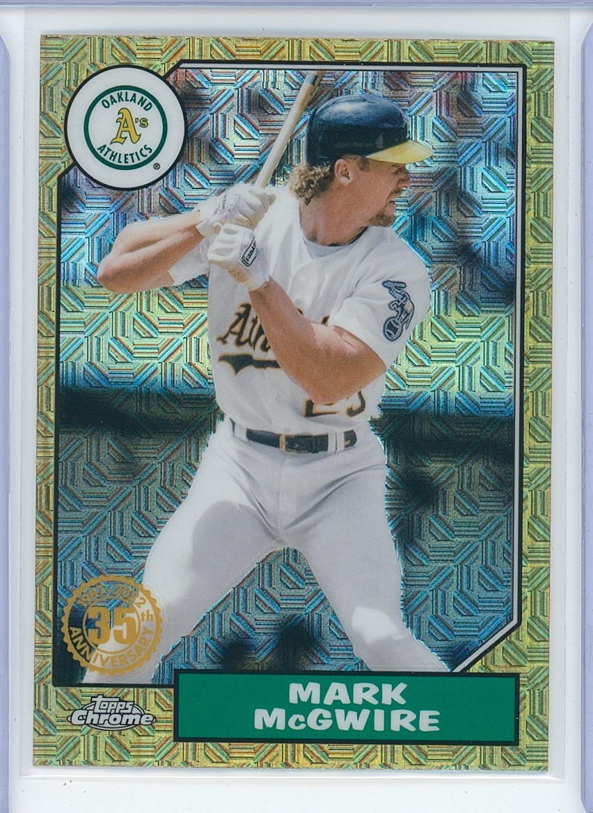 Mark McGwire - 2022 Topps Chrome Silver Pack Mojo Refractor #T87C-80 - Athletics