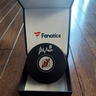 Jack Hughes Signed New Jersey Devils Hockey Puck - Fanatics authenticated.