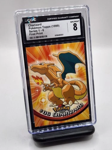 Charizard - Pokemon Topps Series 1-6 First Print, NM/Mint (CGC 8)