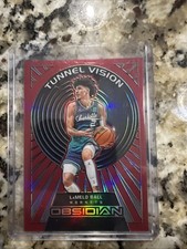 2021-22 Panini Obsidian Tunnel Vision Electric Etch Red Flood LaMelo Ball #1